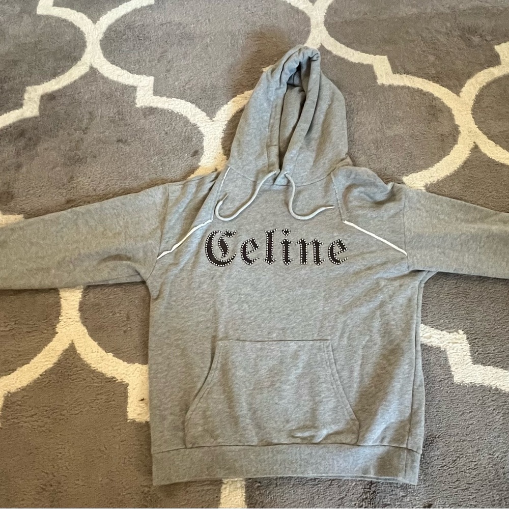 Céline Paris Grey Hoodie